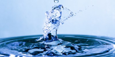 close up of water splashing